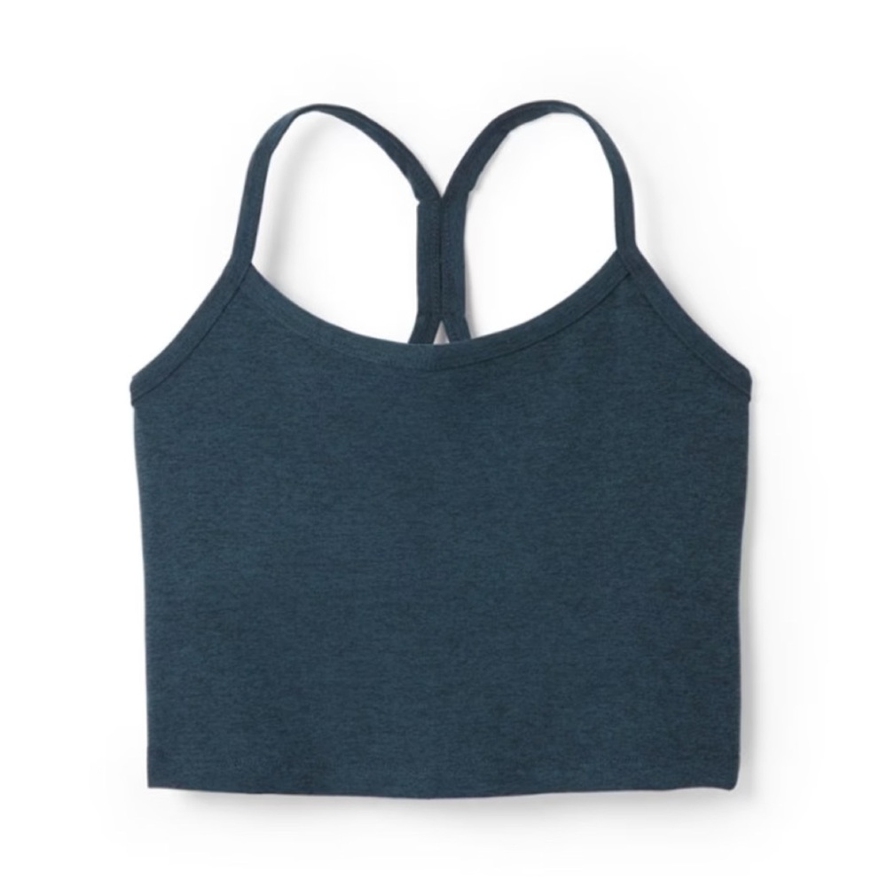 BEYOND YOGA Spacedye 'Slim Racerback Crop Tank' in Nocturnal Navy